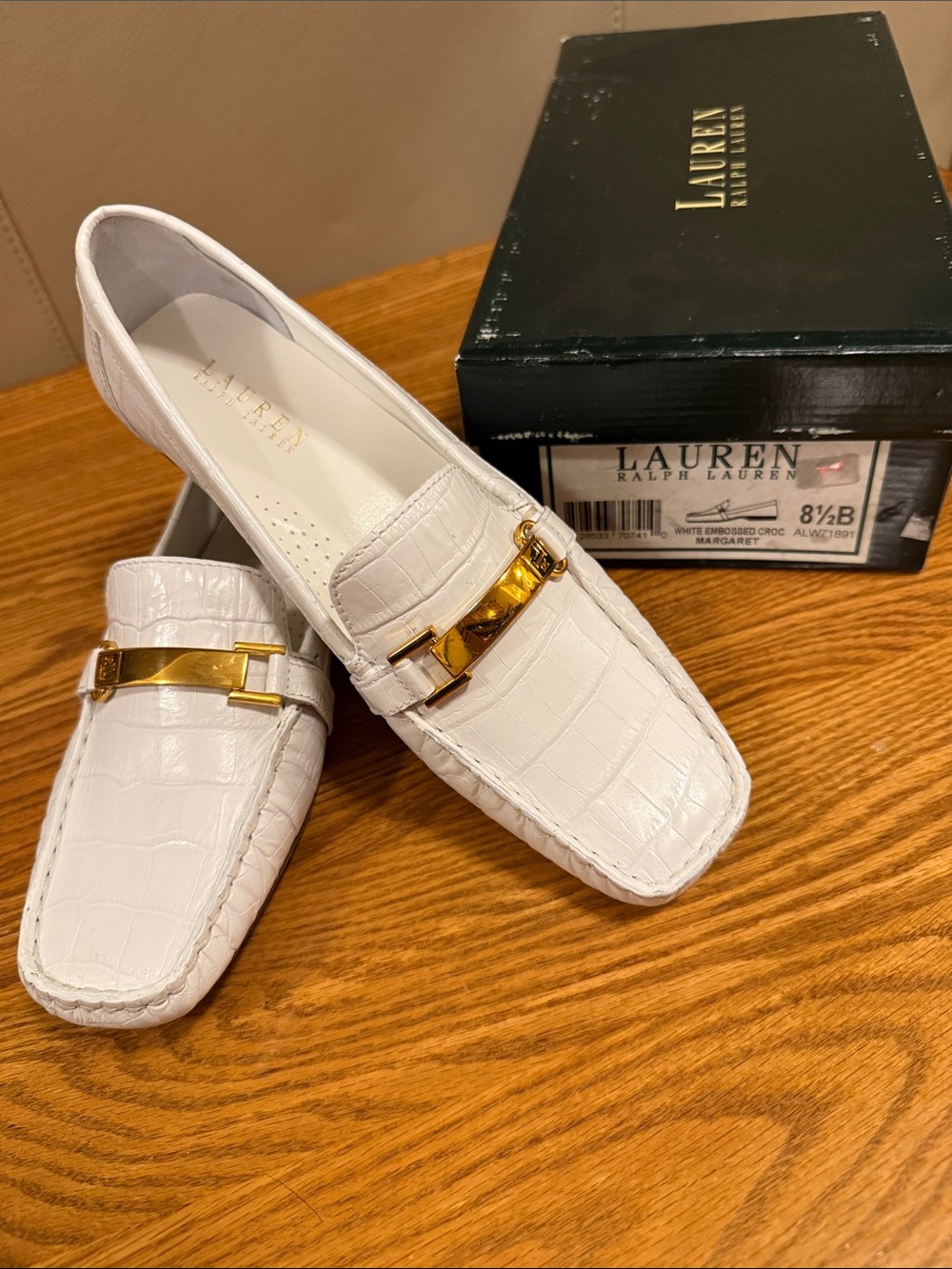 NWT Vintage Ralph Lauren Leather Margaret Loafers - 8 1/2 B